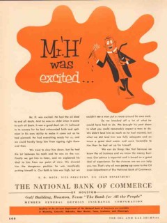 national bank of commerce 1954 houston tx mr h was excited vintage ad national bank of commerce 1954 houston tx mr h was excited vintage ad