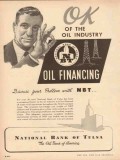 national bank of tulsa 1954 ok the oil industry financing vintage ad national bank of tulsa 1954 ok the oil industry financing vintage ad