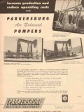Parkersburg Rig Reel Company 1954 Vintage Ad Oil Pumpers Air Balanced Parkersburg Rig Reel Company 1954 Vintage Ad Oil Pumpers Air Balanced