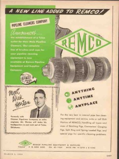Remco Pipeline Equipment Supplies 1954 Vintage Ad Oil New Line Added Remco Pipeline Equipment Supplies 1954 Vintage Ad Oil New Line Added