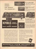 republic flow meters co 1954 oil process changes obsolete vintage ad