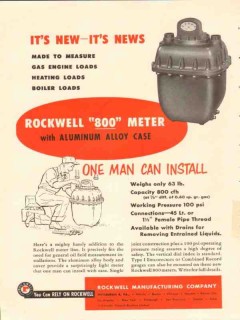 Rockwell Mfg Company 1954 Vintage Ad Oil Field Measure New 800 Meter Rockwell Mfg Company 1954 Vintage Ad Oil Field Measure New 800 Meter
