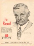 John A Roebling Corp 1954 Vintage Ad Oil Norman Rockwell He Knows