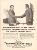 second national bank houston 1954 why more oil men come vintage ad