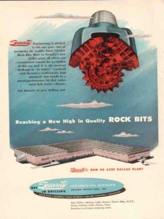 Security Engineering 1954 Vintage Ad Dresser Oil Rock Bits Quality Security Engineering 1954 Vintage Ad Dresser Oil Rock Bits Quality