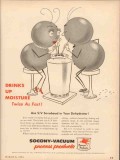 Socony Vacuum Oil Company 1954 Vintage Ad Drinks Moisture Twice Fast Socony Vacuum Oil Company 1954 Vintage Ad Drinks Moisture Twice Fast