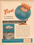 Southwestern Industrial Electronics 1954 Vintage Ad First Geophysical