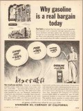 Standard Oil Company California 1954 Vintage Ad Gasoline Real Bargain Standard Oil Company California 1954 Vintage Ad Gasoline Real Bargain