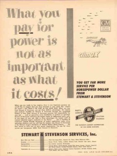 stewart stevenson services inc 1954 what pay for power cost vintage ad