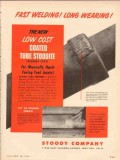 Stoody Company 1954 Vintage Ad Oil Field Fast Welding Long Wearing