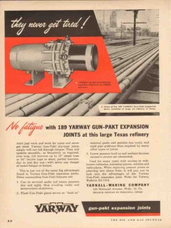Yarnall-Waring Company 1954 Vintage Ad Yarway Expansion Joints Tired