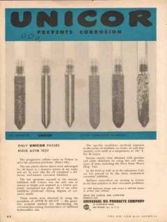Universal Oil Products Company 1954 Vintage Ad Prevents Corrosion