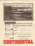 Continental Supply Company 1928 Vintage Ad Oil Youngstown Pipe Good Continental Supply Company 1928 Vintage Ad Oil Youngstown Pipe Good