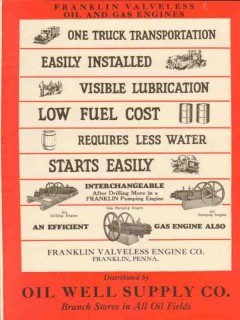 Franklin Valveless Engine Company 1928 Vintage Ad One Truck Transport Franklin Valveless Engine Company 1928 Vintage Ad One Truck Transport
