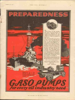 Gaso Pump Burner Mfg Company 1928 Vintage Ad Oil Industry Preparedness