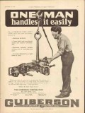 Guiberson Corp 1928 Vintage Ad Oil Field Joint Tong One Man Handles