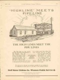 gulf states utilities company 1928 highline meets pipe line vintage ad gulf states utilities company 1928 highline meets pipe line vintage ad