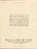 Halliburton Oil Well Cementing Company 1928 Vintage Ad Conservation Halliburton Oil Well Cementing Company 1928 Vintage Ad Conservation