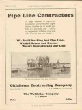 Oklahoma Contracting Company 1928 Vintage Ad Weldaline Pipe Line