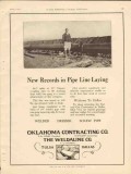Oklahoma Contracting Company 1928 Vintage Ad Weldaline Pipeline Laying