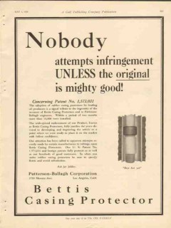 Patterson-Ballagh Corp 1928 Vintage Ad Oil Drilling Casing Original