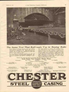 south chester tube company 1928 same test railroads use vintage ad