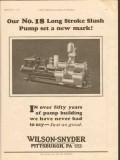 Wilson-Snyder Company 1928 Vintage Ad Oil Long Stroke Slush Pump Mark Wilson-Snyder Company 1928 Vintage Ad Oil Long Stroke Slush Pump Mark