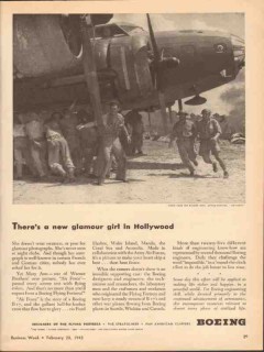 boeing 1943 new glamour girl hollywood flying fortress ww2 vintage ad boeing 1943 new glamour girl hollywood flying fortress ww2 vintage ad