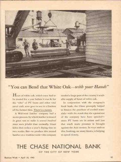 chase national bank 1943 bend white oak with your hands ww2 vintage ad chase national bank 1943 bend white oak with your hands ww2 vintage ad
