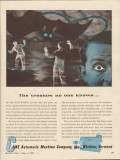 cone automatic machine company 1943 creature no one knows vintage ad