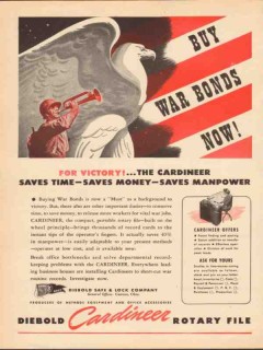 diebold safe lock company 1943 the cardineer saves time ww2 vintage ad