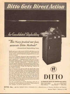 ditto inc 1943 gets direct action consolidated shipbuilding vintage ad ditto inc 1943 gets direct action consolidated shipbuilding vintage ad