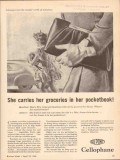 du pont 1943 she carries groceries in pocketbook dehydrated vintage ad du pont 1943 she carries groceries in pocketbook dehydrated vintage ad