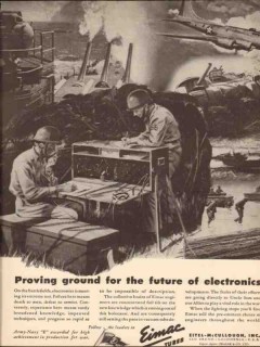 eitel-mccullough inc 1943 ww2 proving ground vacuum tubes vintage ad eitel-mccullough inc 1943 ww2 proving ground vacuum tubes vintage ad