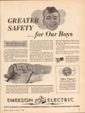 emerson electric mfg company 1943 greater safety our boys vintage ad emerson electric mfg company 1943 greater safety our boys vintage ad
