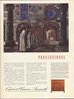 farnsworth television radio co 1943 capehart processional vintage ad farnsworth television radio co 1943 capehart processional vintage ad