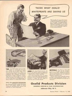 general aniline film company 1943 ozalid whiteprints saving vintage ad general aniline film company 1943 ozalid whiteprints saving vintage ad