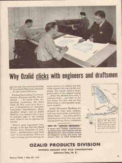 general aniline film company 1943 ozalid clicks engineers vintage ad general aniline film company 1943 ozalid clicks engineers vintage ad