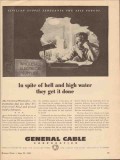 general cable corp 1943 spite hell high water they get done vintage ad general cable corp 1943 spite hell high water they get done vintage ad