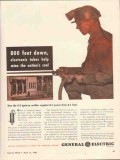 general electric 1943 electronic tube help mine nation coal vintage ad