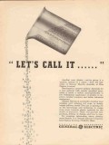 general electric 1943 lets call it another new plastic ww2 vintage ad
