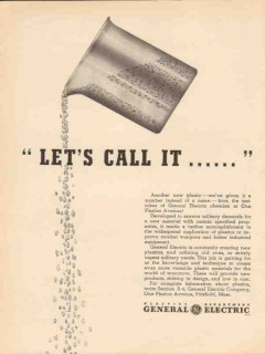 general electric 1943 lets call it another new plastic ww2 vintage ad