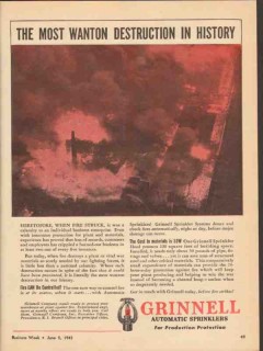 grinnell company 1943 most wanton destruction in history vintage ad