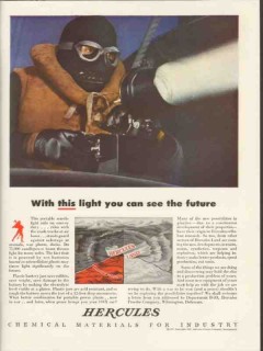 hercules powder company 1943 with this light see the future vintage ad hercules powder company 1943 with this light see the future vintage ad