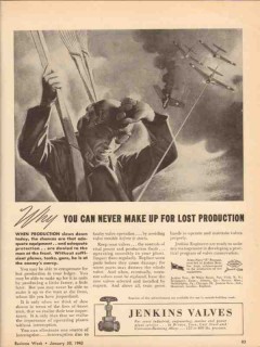 jenkins brothers 1943 you can never make up lost production vintage ad jenkins brothers 1943 you can never make up lost production vintage ad