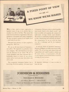 johnson and higgins 1943 fixed point of view or were biased vintage ad johnson and higgins 1943 fixed point of view or were biased vintage ad