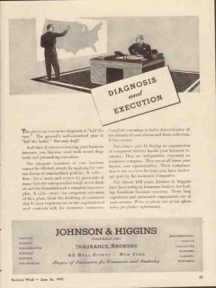 johnson and higgins 1943 diagnosis execution half battle vintage ad johnson and higgins 1943 diagnosis execution half battle vintage ad