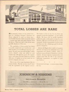 johnson and higgins 1943 total losses are rare insurance vintage ad johnson and higgins 1943 total losses are rare insurance vintage ad
