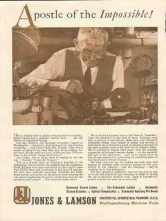 jones lamson machine company 1943 apostle of the impossible vintage ad jones lamson machine company 1943 apostle of the impossible vintage ad