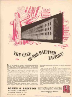 jones lamson machine company 1943 haunted factory industry vintage ad jones lamson machine company 1943 haunted factory industry vintage ad
